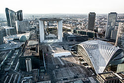 La Défense located in France, is the largest business district in Europe